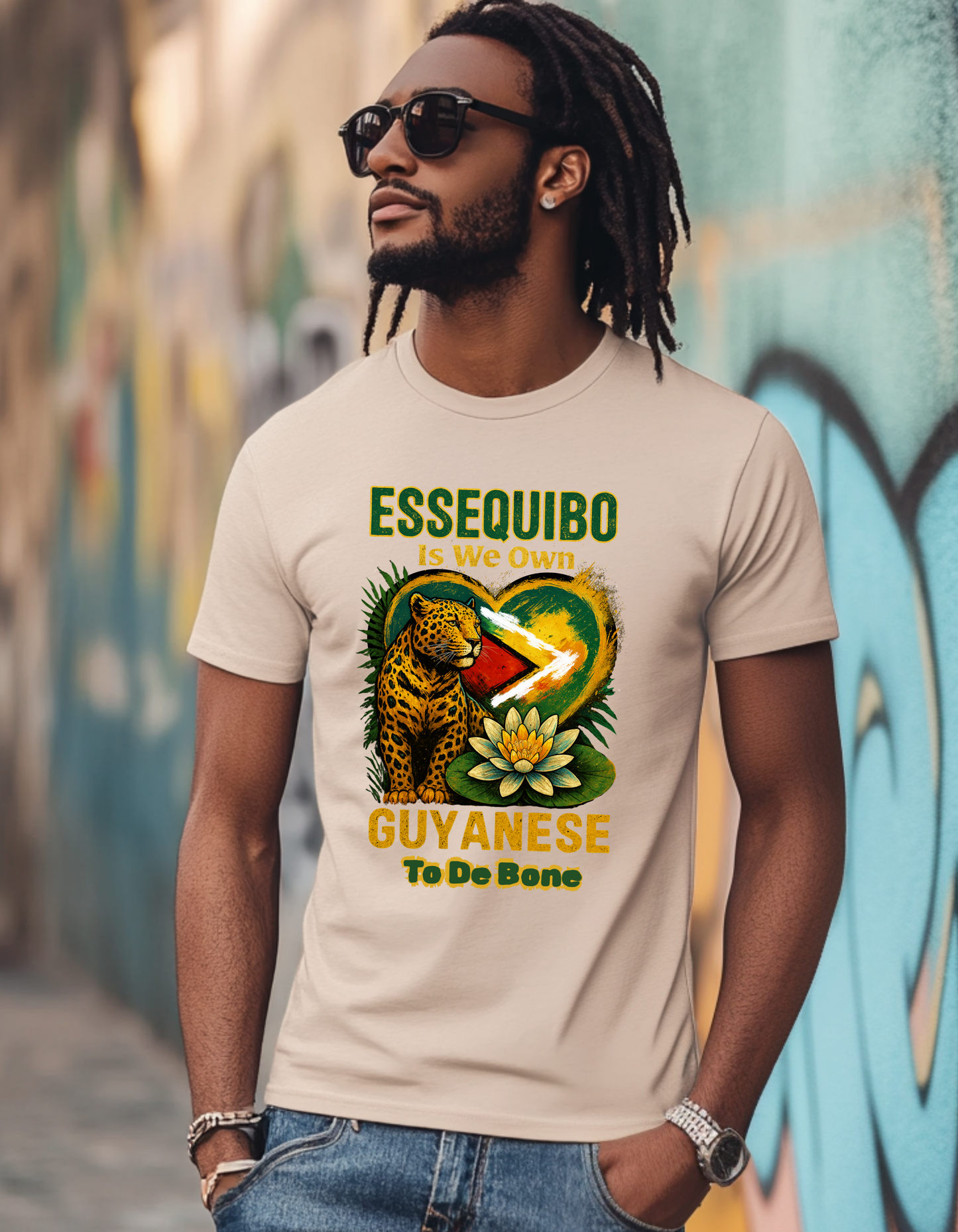 Essequibo Is We Own, Guyanese To The Bone, Not A Blade Of Grass T-Shirt