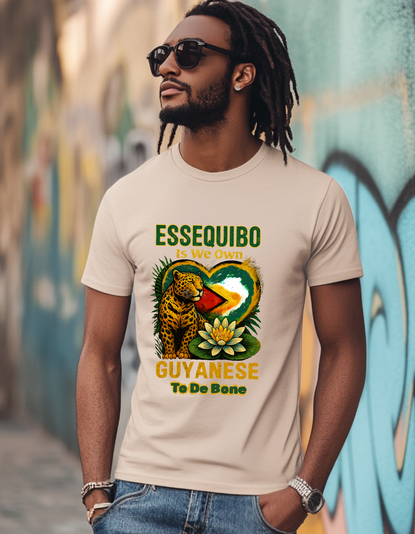 Essequibo Is We Own, Guyanese To The Bone, Not A Blade Of Grass T-Shirt