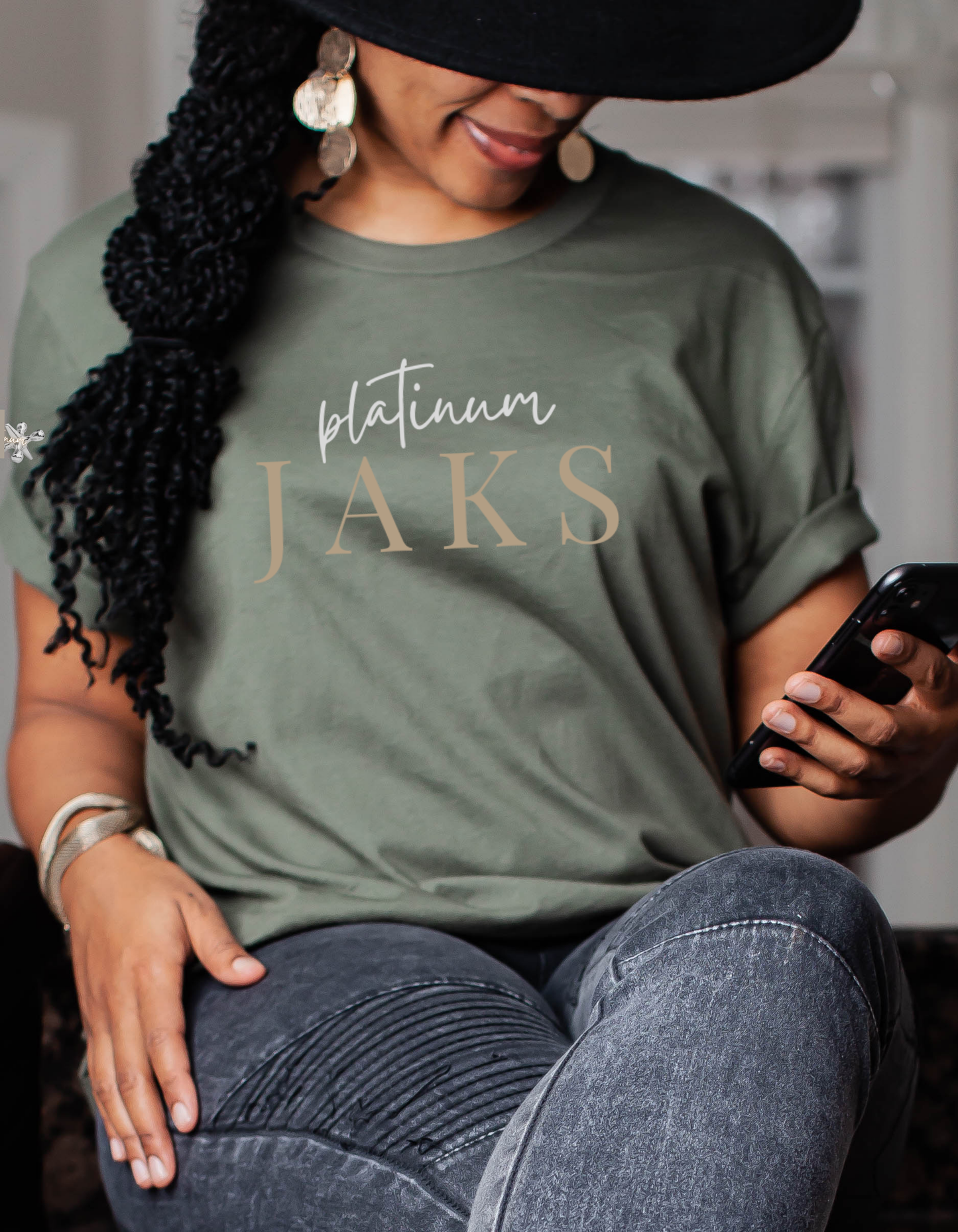 Platinum JAKS Signature Logo Tee
