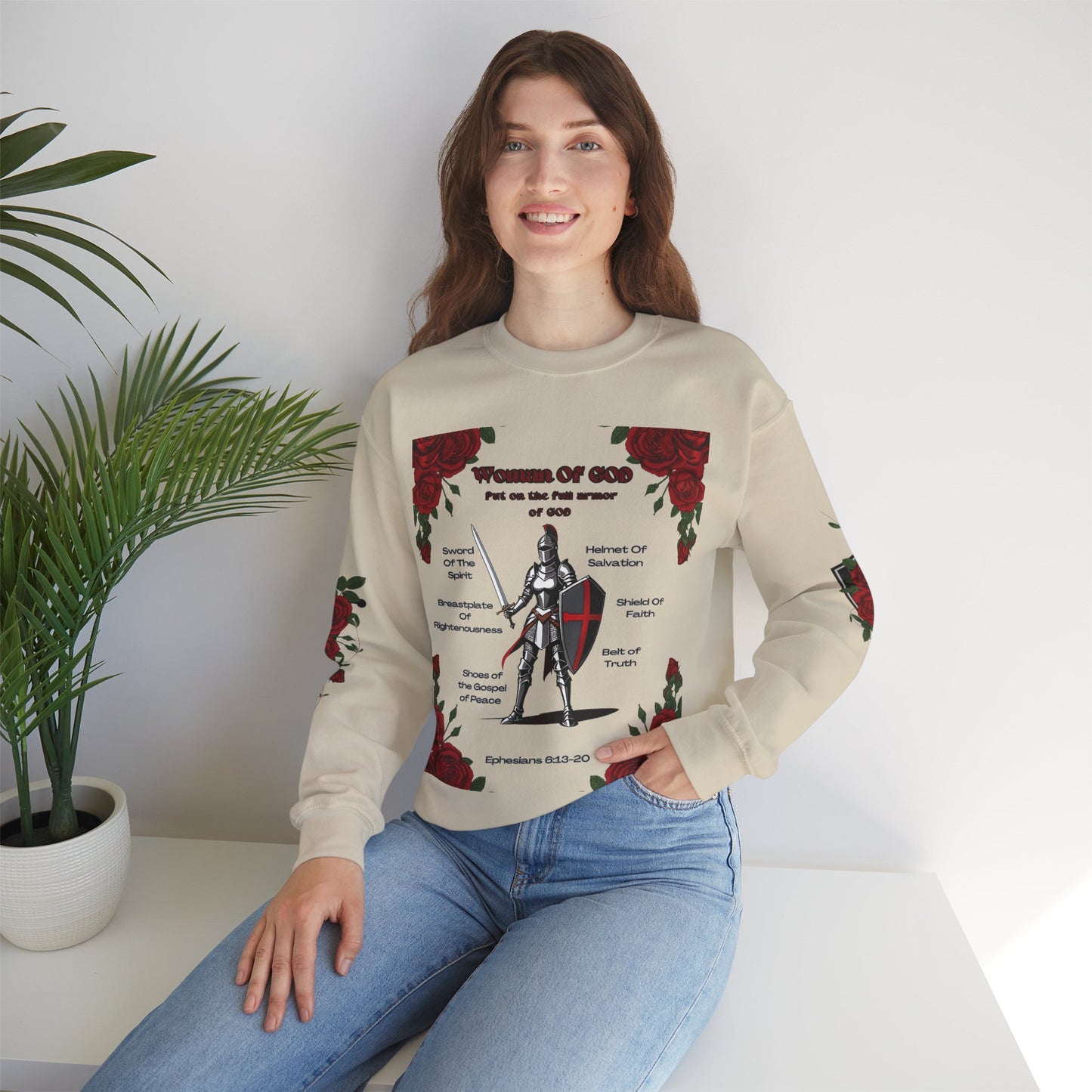 Woman of God - Full Armor Sweatshirt