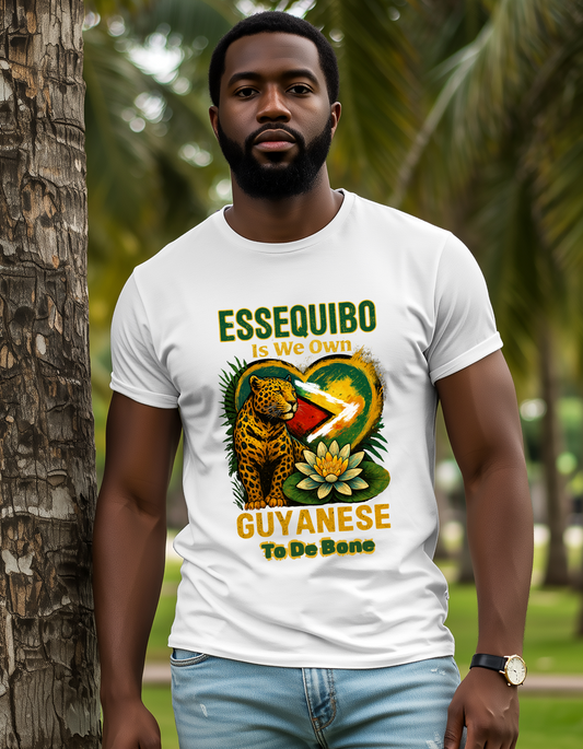 Essequibo Is We Own, Guyanese To The Bone, Not A Blade Of Grass T-Shirt