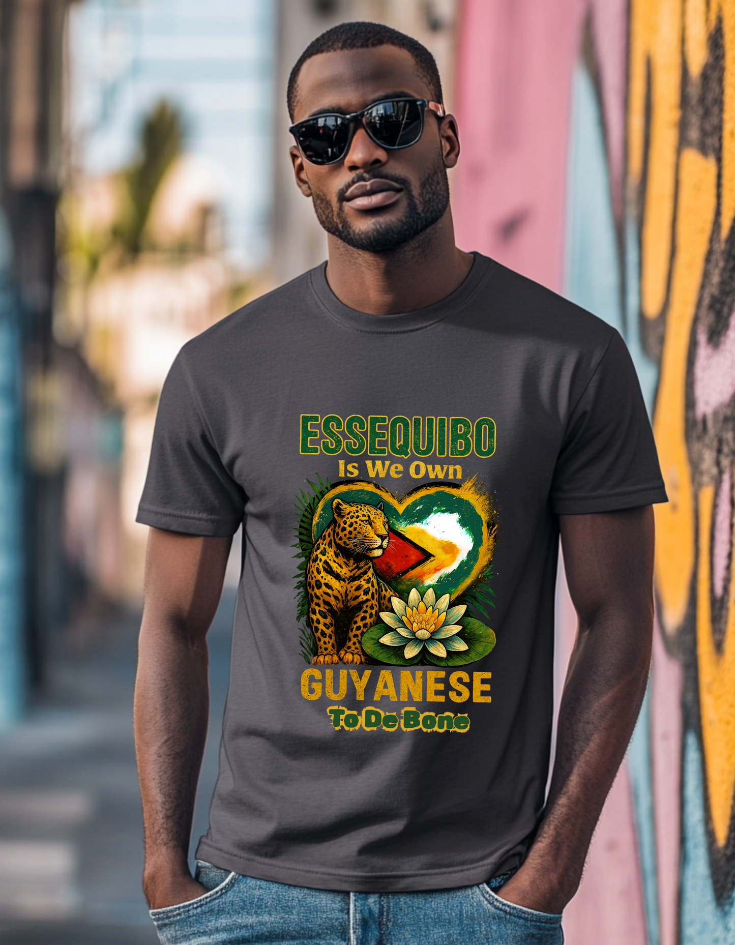 Essequibo Is We Own, Guyanese To The Bone, Not A Blade Of Grass T-Shirt