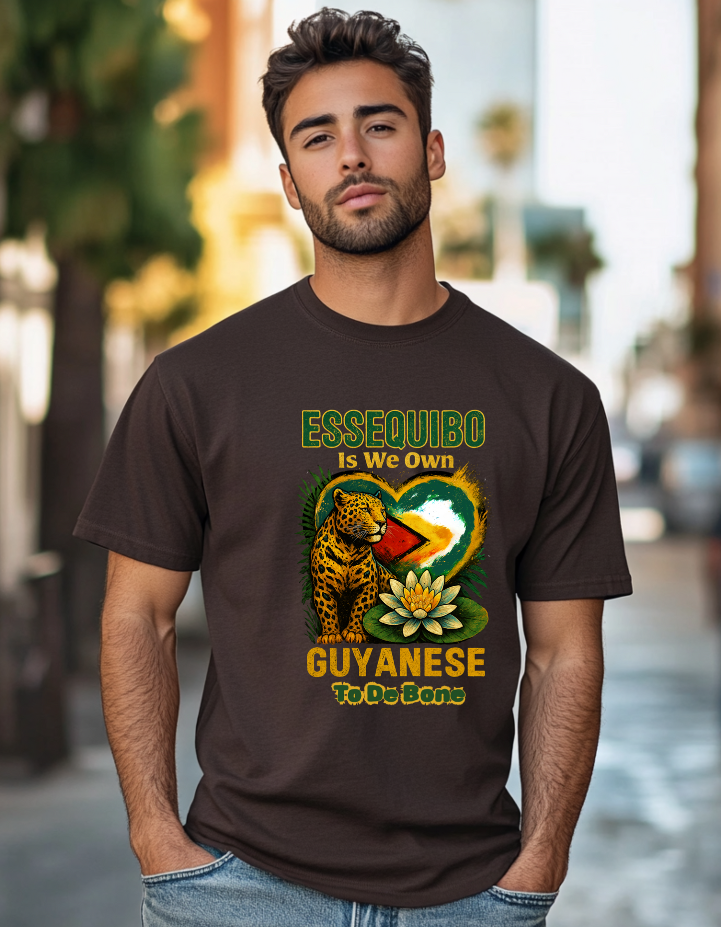 Essequibo Is We Own, Guyanese To The Bone, Not A Blade Of Grass T-Shirt
