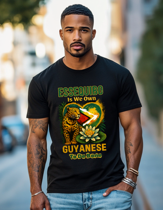 Essequibo Is We Own, Guyanese To The Bone, Not A Blade Of Grass T-Shirt