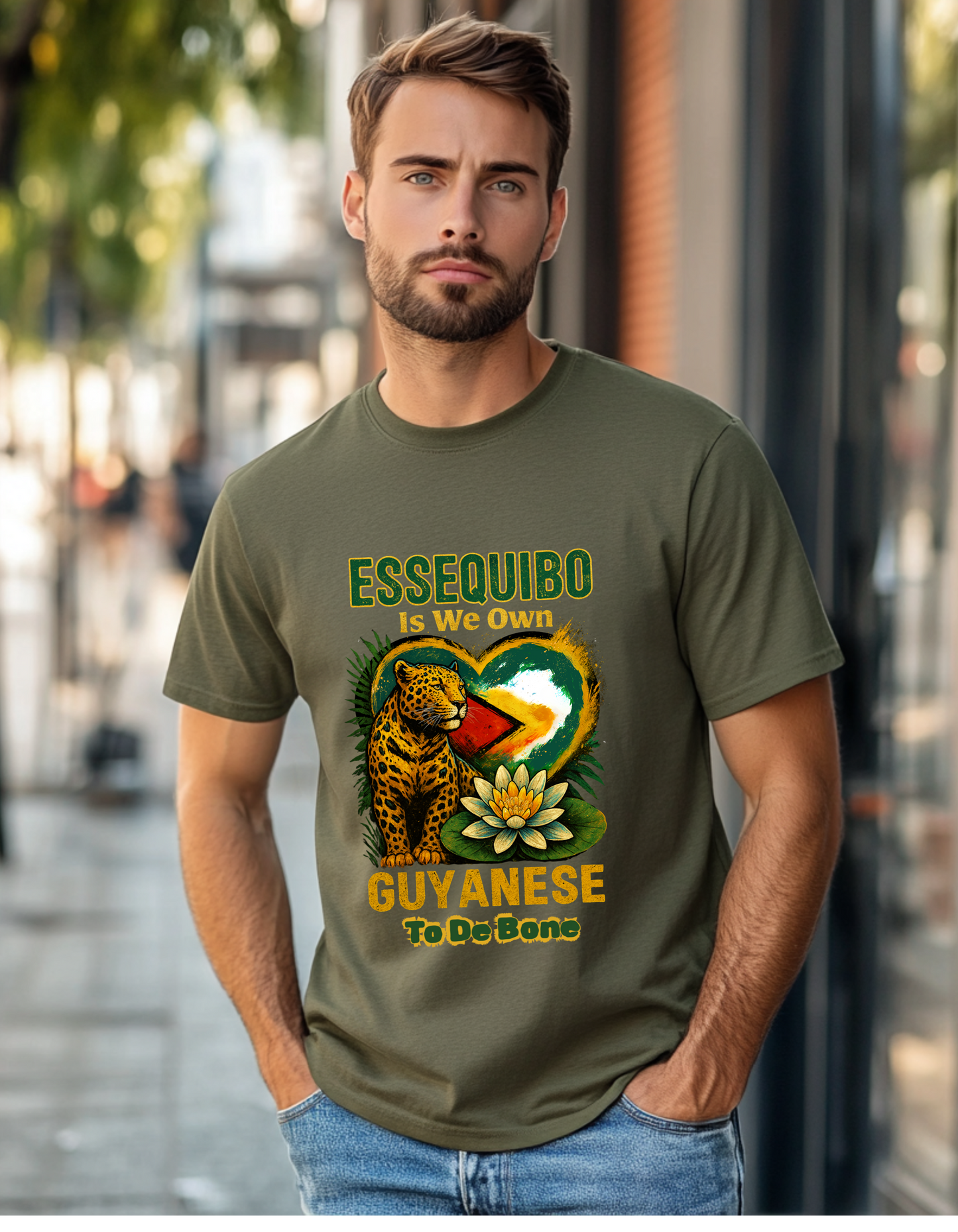 Essequibo Is We Own, Guyanese To The Bone, Not A Blade Of Grass T-Shirt